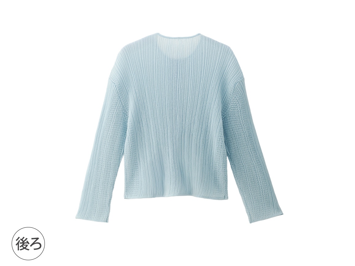 【先行】ジップアップシアーカーディガン 【先行】ジップアップシアーカーディガン