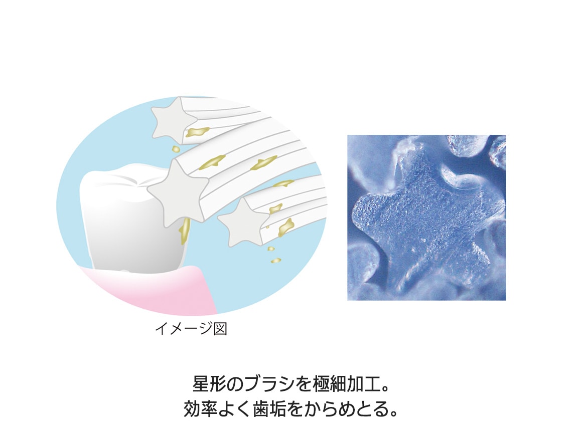 ソラデー替えブラシ 3列星形キャッチ極細毛 ソラデー替えブラシ 3列星形キャッチ極細毛