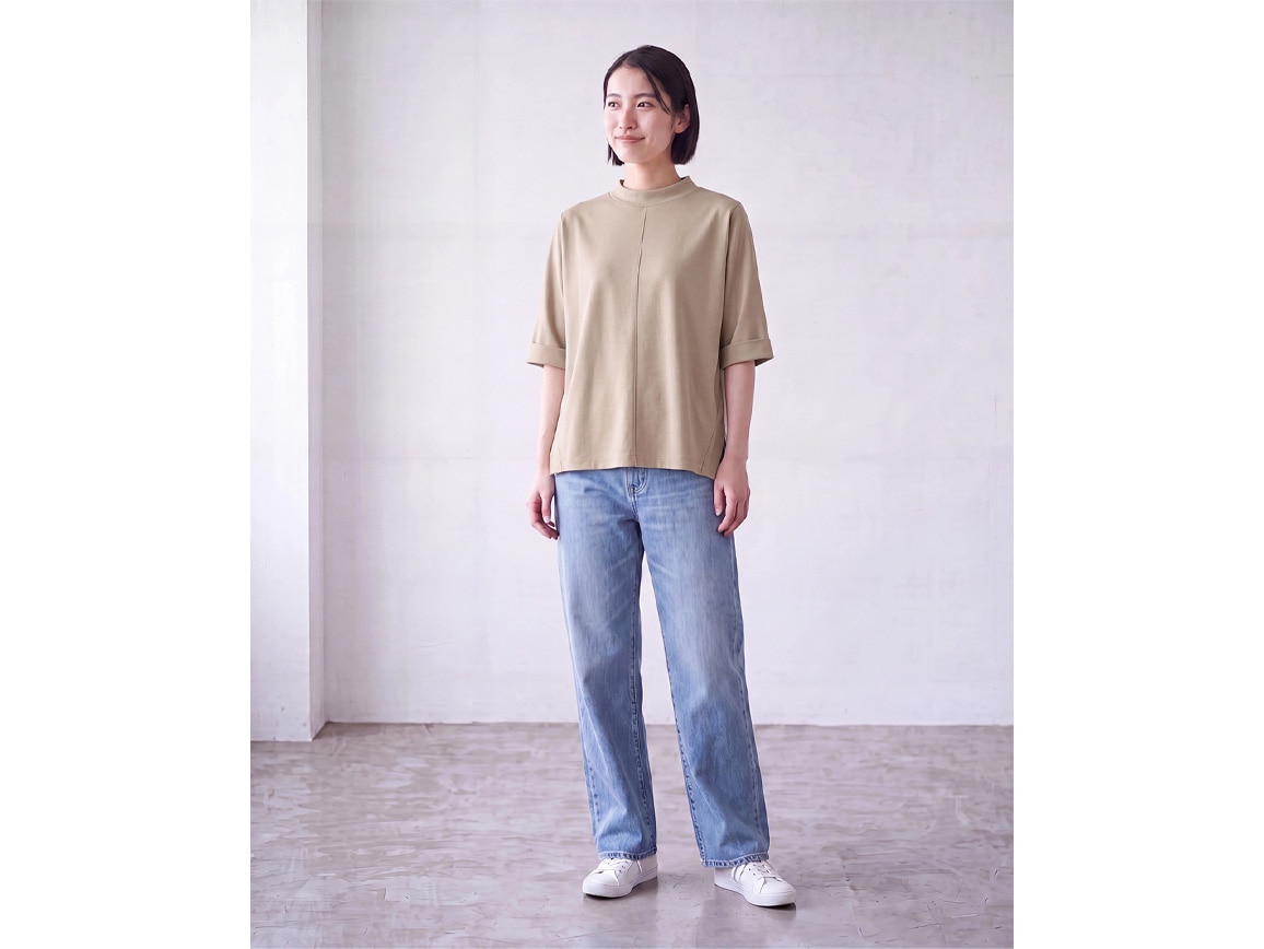 清潔続く、キレイを叶えるTシャツ(五分袖) 清潔続く、キレイを叶えるTシャツ(五分袖)