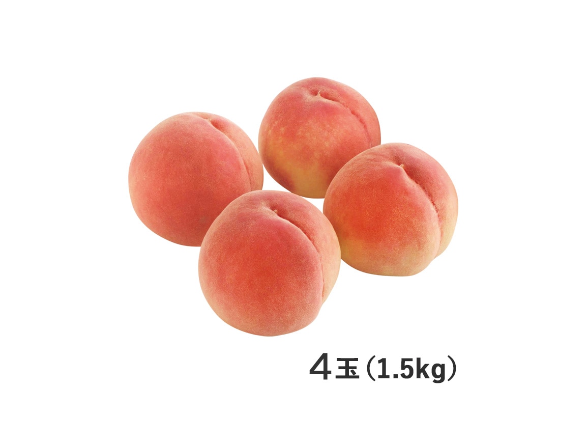 【送料込み価格】山梨県産 白桃 3L特大(特秀)(1.5kg) 【送料込み価格】山梨県産 白桃 3L特大(特秀)(1.5kg)