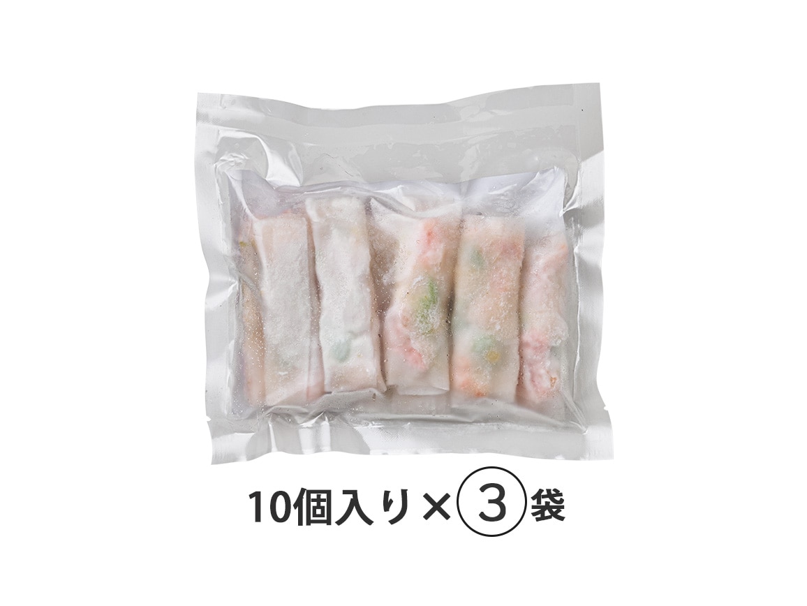 えびと枝豆のもちもち春巻き(30個) えびと枝豆のもちもち春巻き(30個)