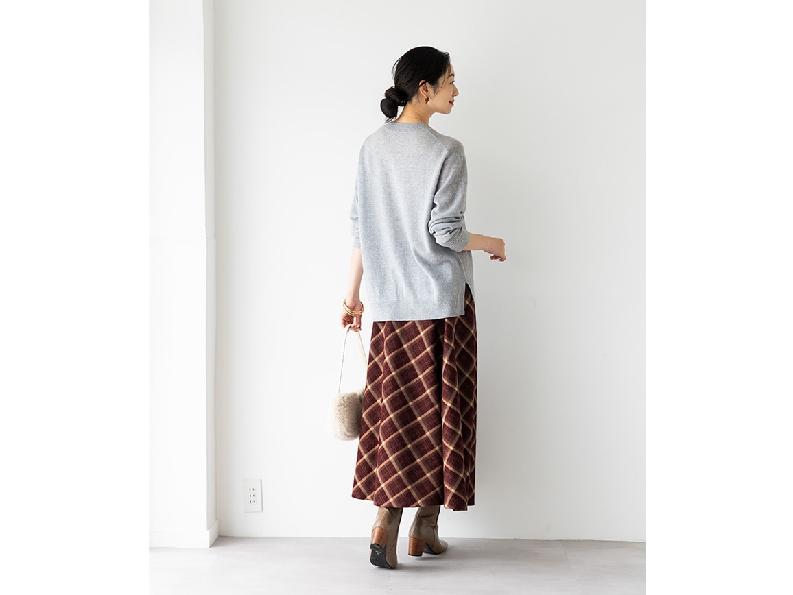 【先行】カシミヤクルーネックセーター 【先行】カシミヤクルーネックセーター