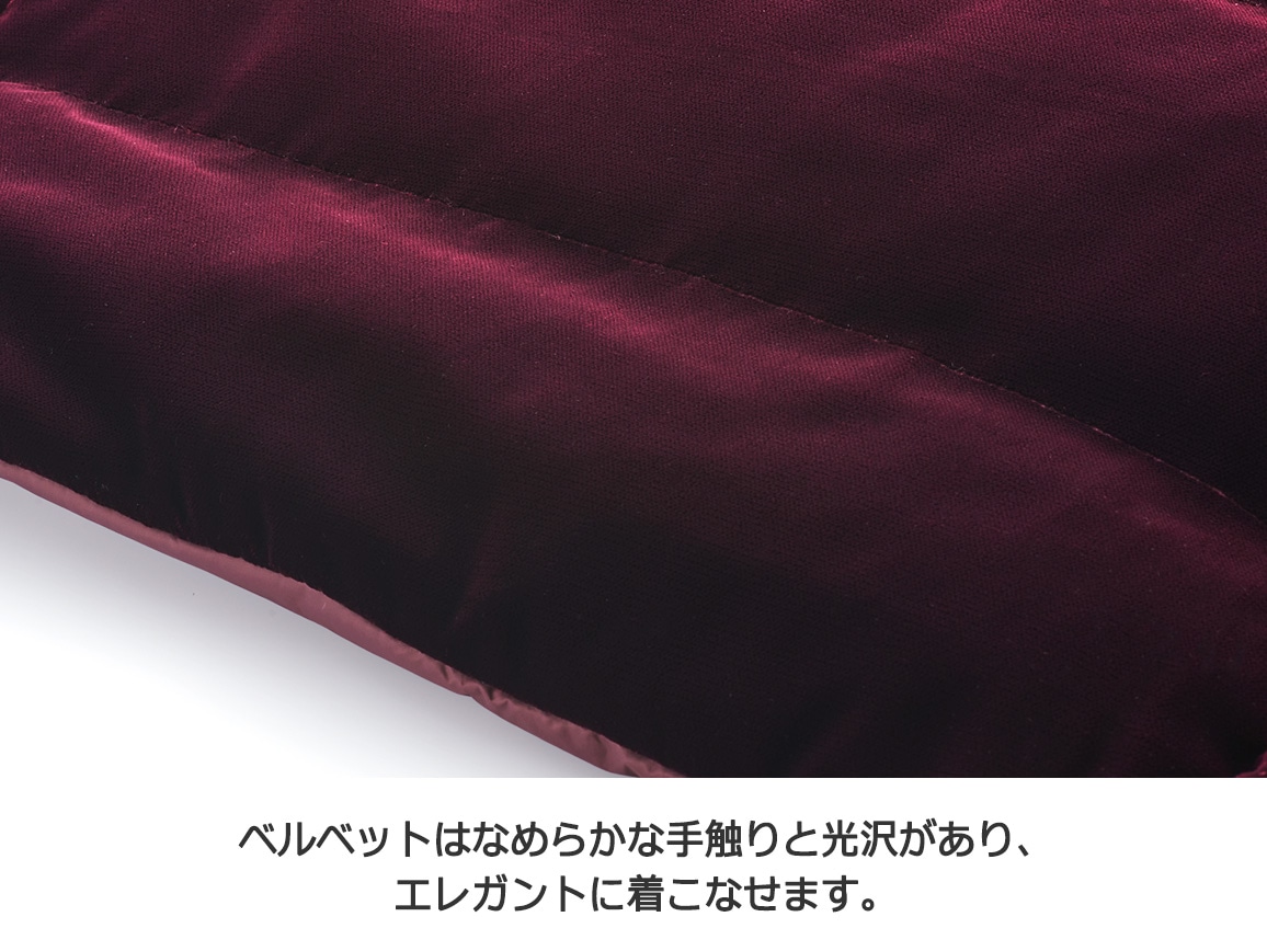 【先行】ベルベットリバーシブルダウンベスト 【先行】ベルベットリバーシブルダウンベスト