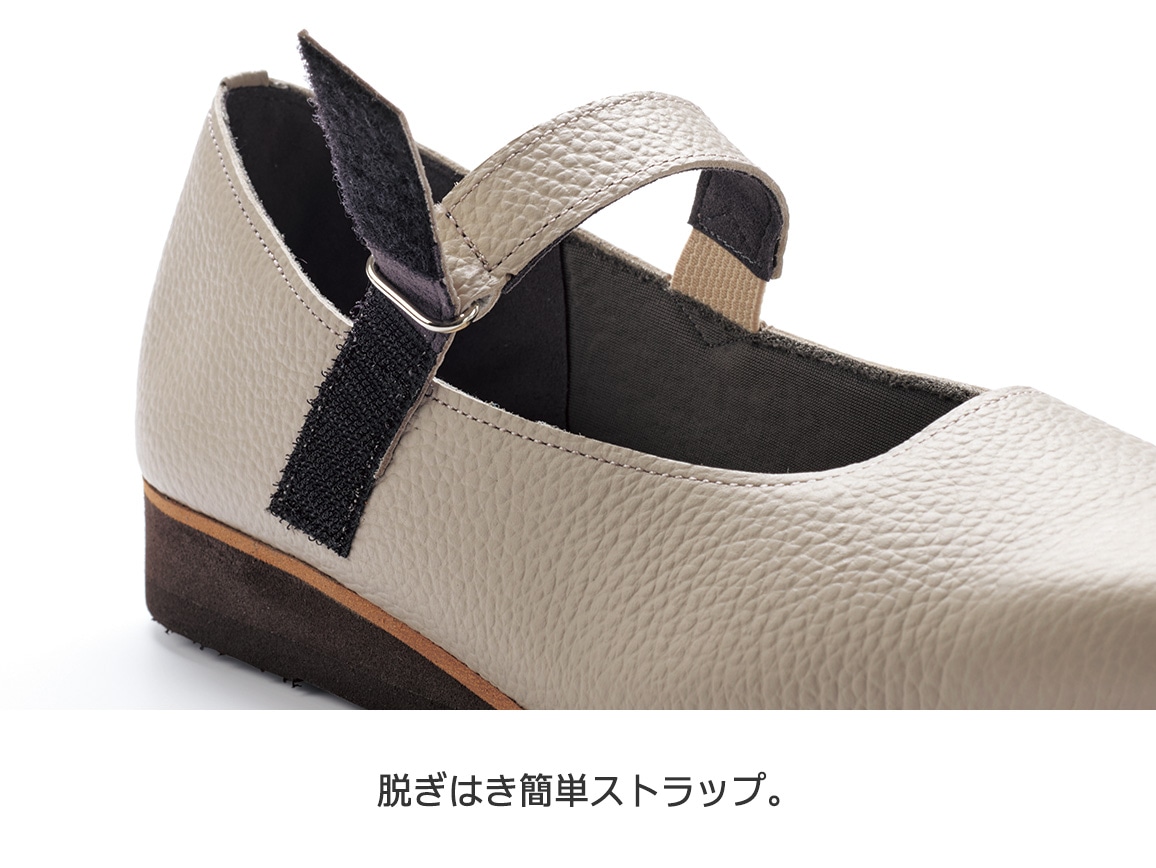 エアーレザー・軽やかワンストラップシューズ エアーレザー・軽やかワンストラップシューズ