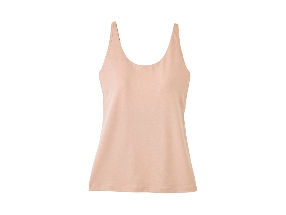 ハルメク ヘルスプラス・カップ付きタンクトップ(しっとり綿混) ハルメク ヘルスプラス・カップ付きタンクトップ(しっとり綿混)