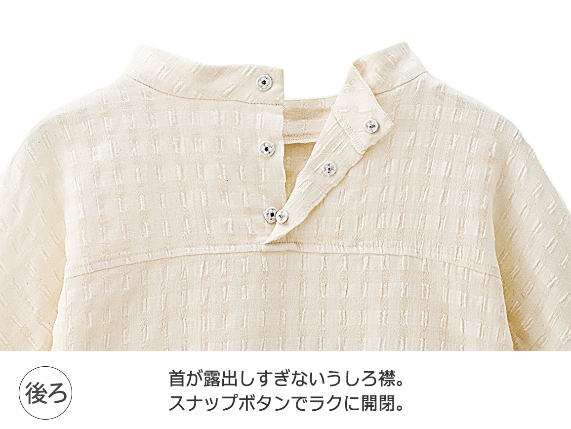 モックネックTブラウス モックネックTブラウス