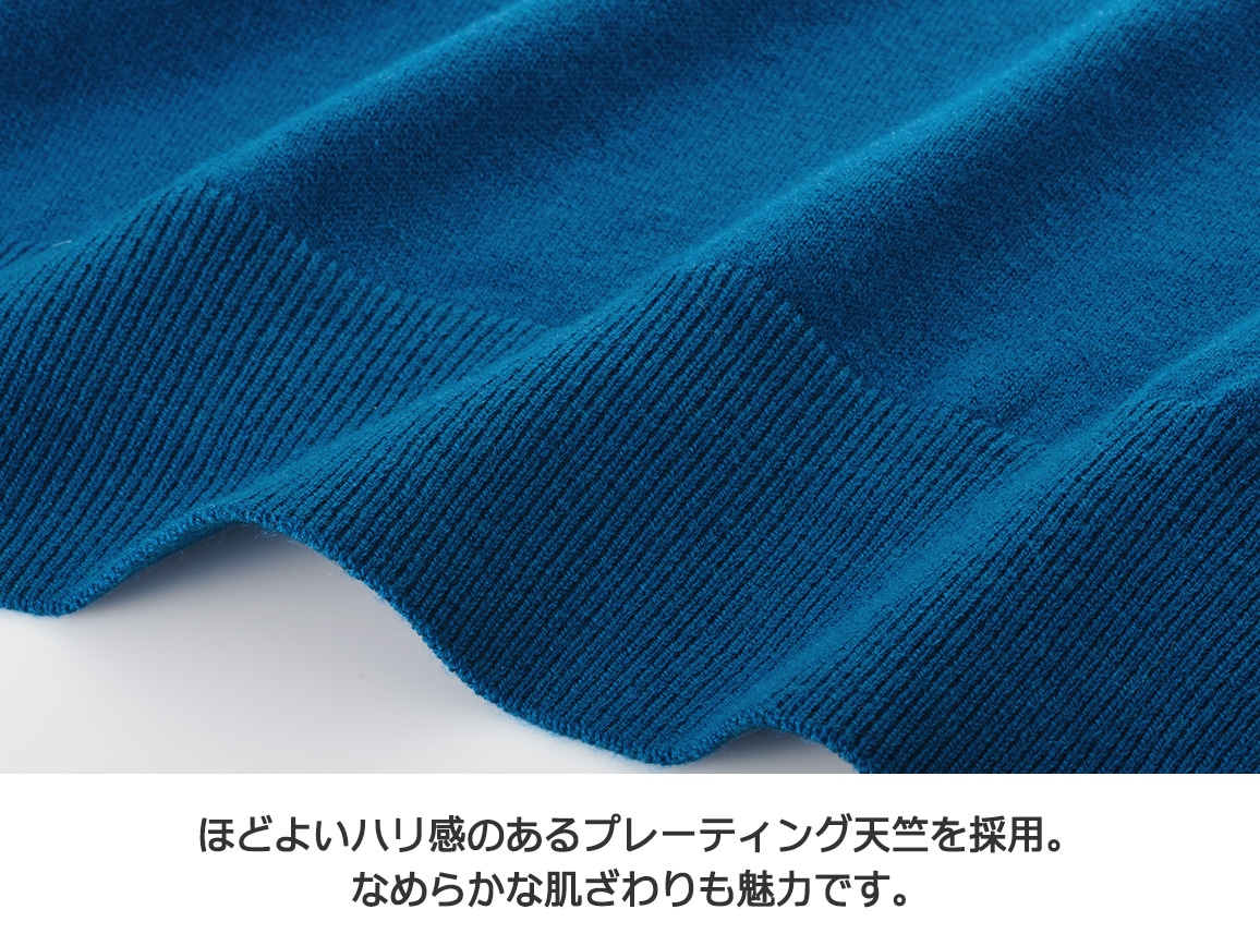 【先行】パフスリーブ七分袖クルーネックニット 【先行】パフスリーブ七分袖クルーネックニット