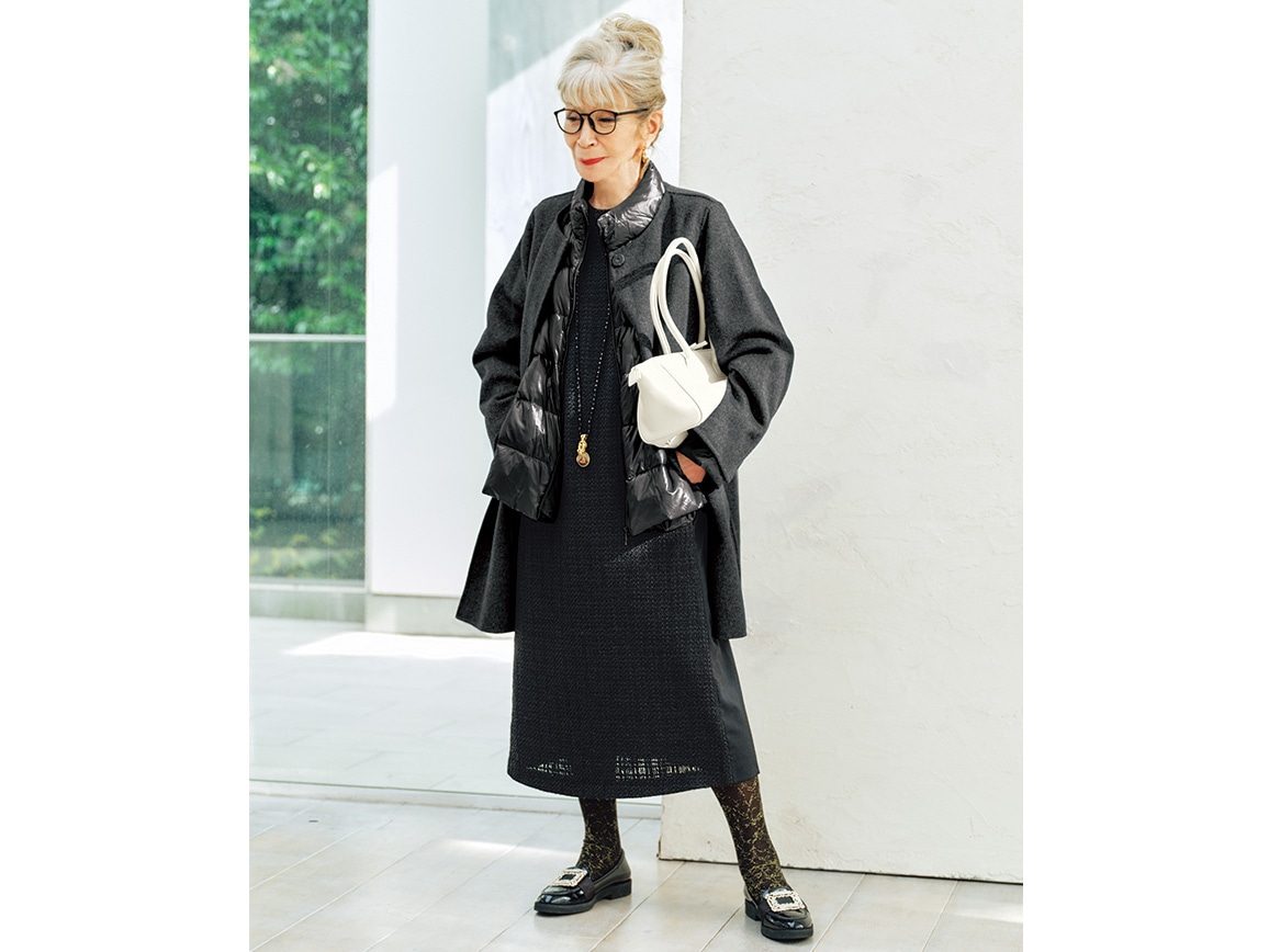 インナーダウンつきウールリバーコートセット インナーダウンつきウールリバーコートセット