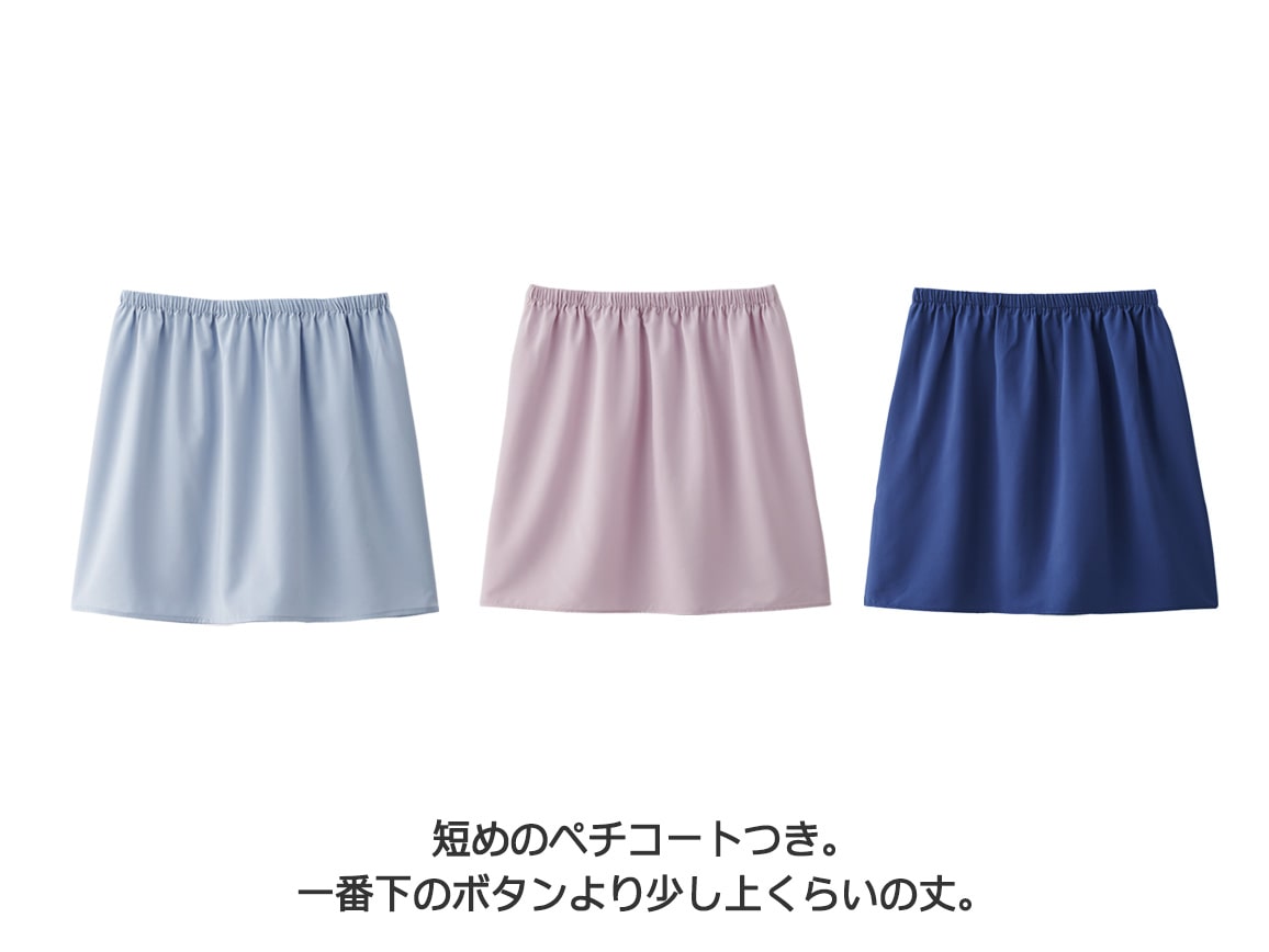 コットン楊柳ゆったりシャツワンピース コットン楊柳ゆったりシャツワンピース