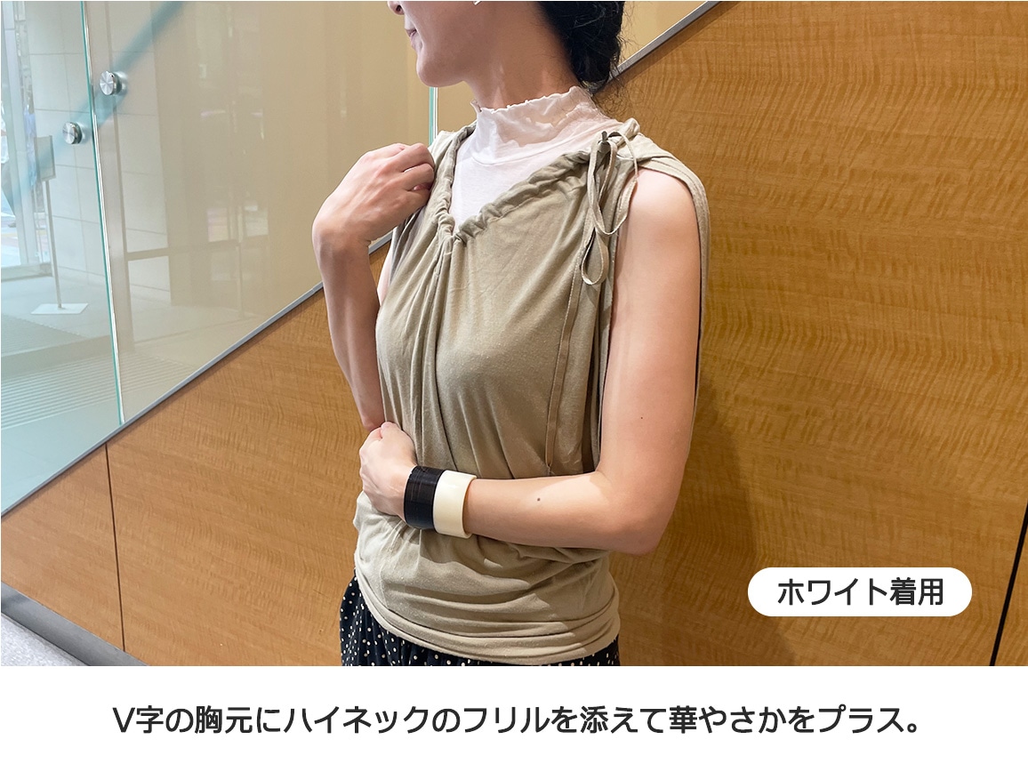 ハルメク 綿100%の涼感ハイネックインナー【広告商品】 ハルメク 綿100%の涼感ハイネックインナー【広告商品】