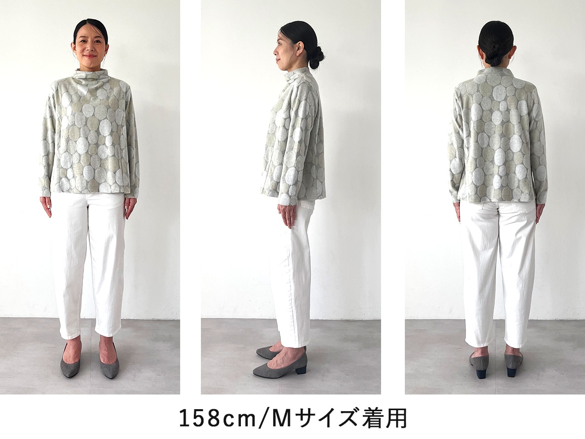 サークル柄ふんわりジャカードプルオーバー サークル柄ふんわりジャカードプルオーバー