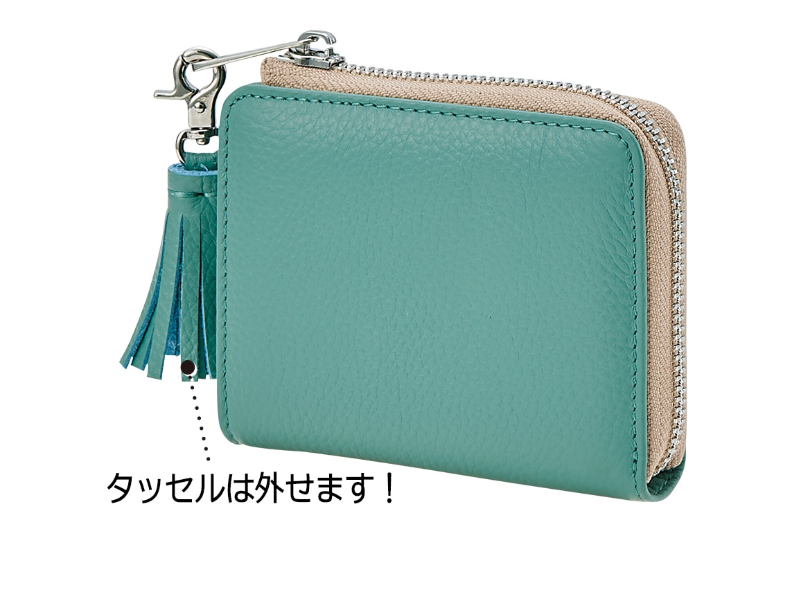 がばっと開いて小銭が見やすい手に乗る財布 がばっと開いて小銭が見やすい手に乗る財布