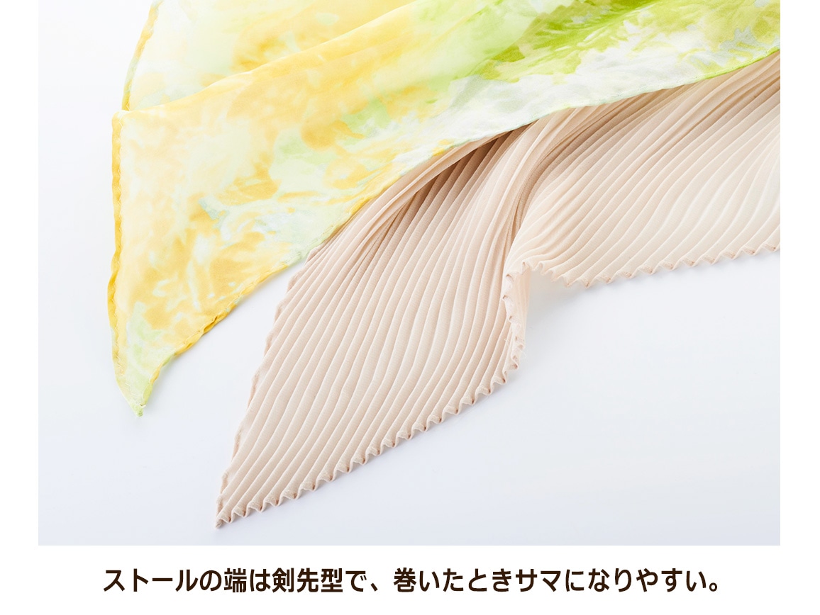 プリーツスカーフ プリーツスカーフ