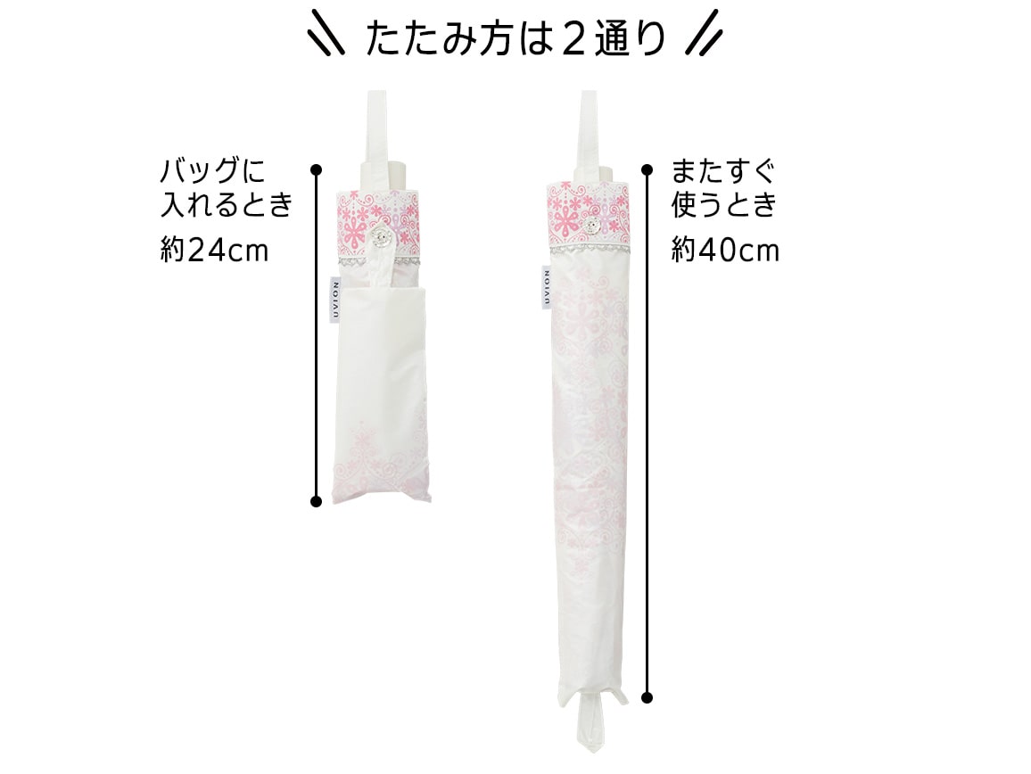 プレミアムホワイト 軽量晴雨兼用日傘(クリスタル柄) プレミアムホワイト 軽量晴雨兼用日傘(クリスタル柄)
