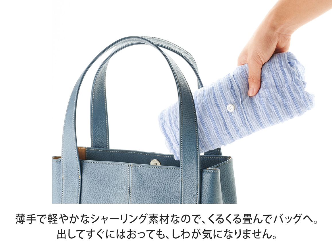 透け感シャーリングブラウス 透け感シャーリングブラウス