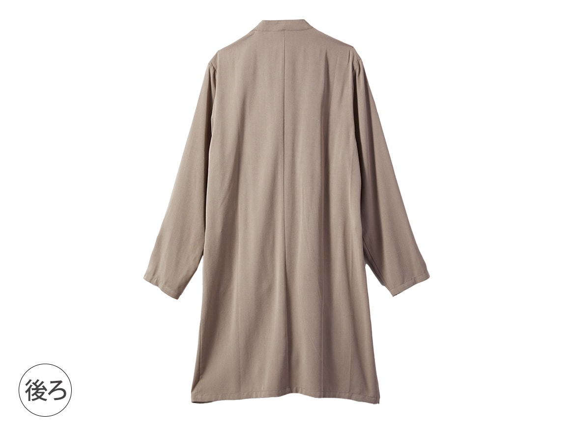 ギザコットンブロードロングシャツ（ダークネイビー）【ユニ