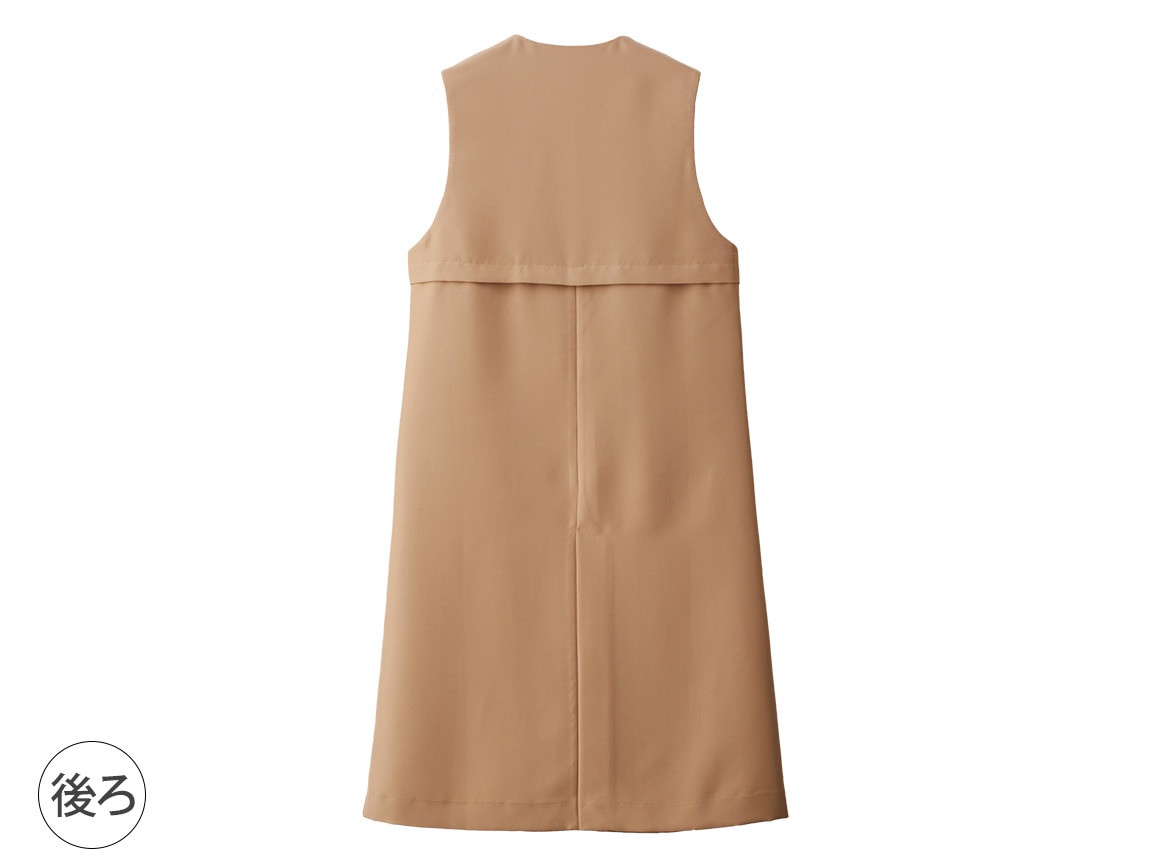 コート風ロングジレ コート風ロングジレ