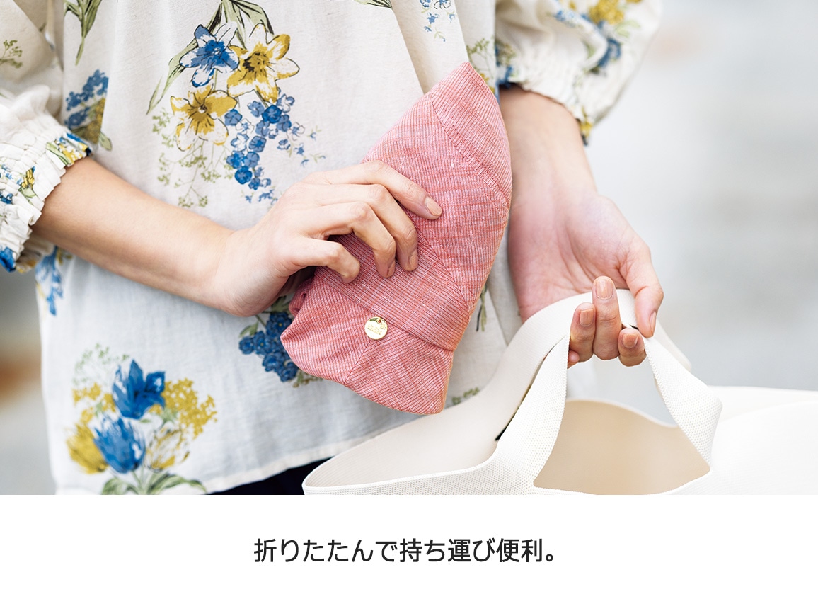 飛ばされにくい麻混UVカット帽子 飛ばされにくい麻混UVカット帽子