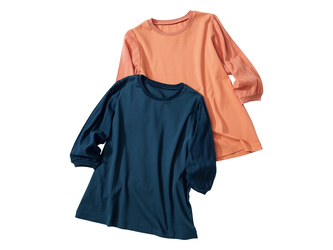 コットンドビードッキング袖Tシャツ コットンドビードッキング袖Tシャツ