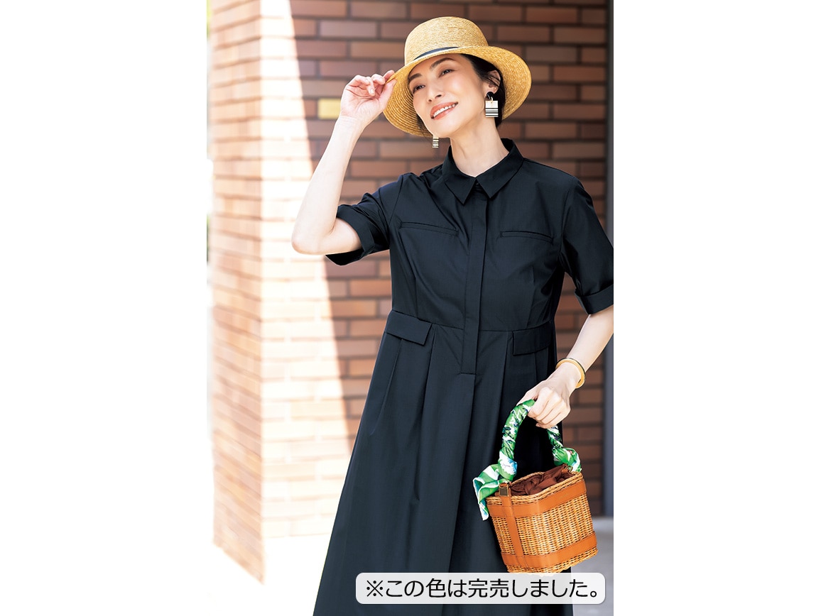 新品✨MARELLA　リネン100％ベルテッドシャツワンピース　ベージュ　42 SHIPS Colors:〈洗濯機可能〉リネン サファリ シャツ ワンピース