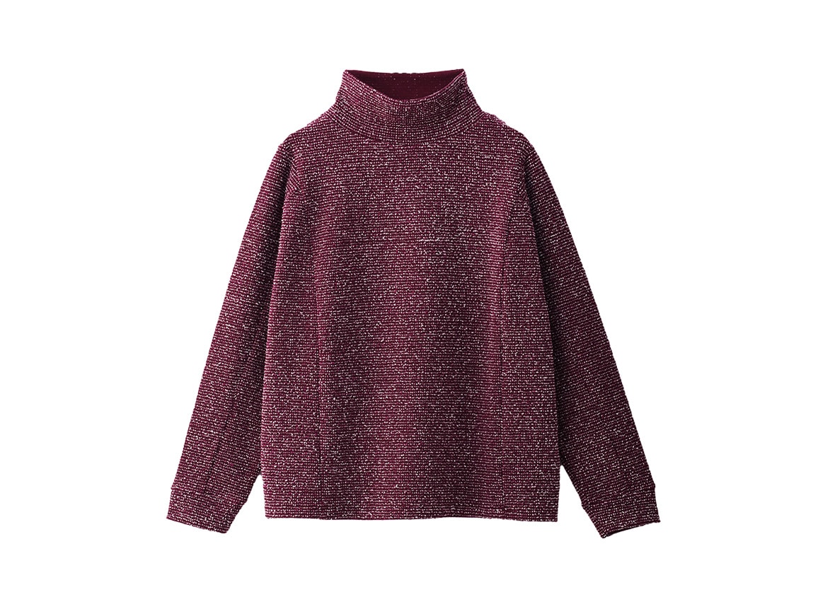 針抜きジャカードゆったりプルオーバー 針抜きジャカードゆったりプルオーバー