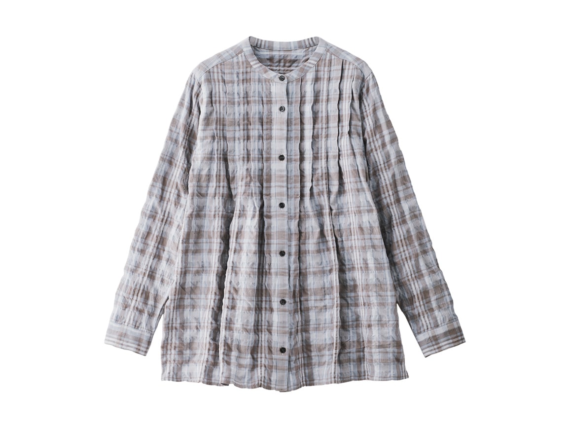 コットンシャーリングふんわりブラウス コットンシャーリングふんわりブラウス