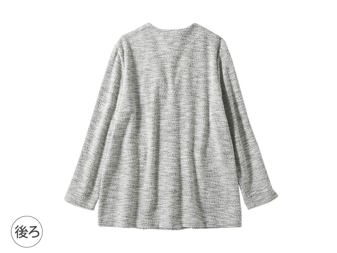 ツイード調Vネックコーディガン【広告商品】 ツイード調Vネックコーディガン【広告商品】