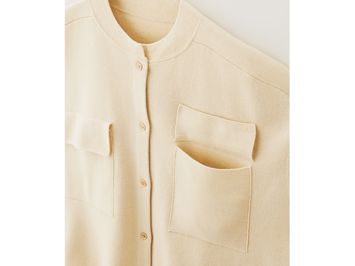 ポケットデザインニットベスト ポケットデザインニットベスト