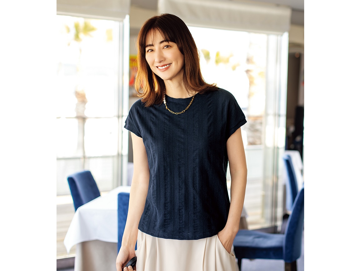 尾州ジャカード インナー×カーデセット 尾州ジャカード インナー×カーデセット