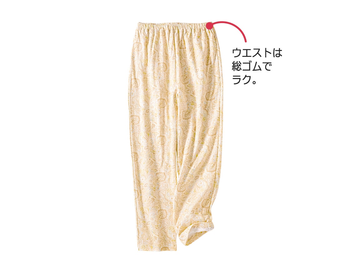 接結天竺やわらかコットンパジャマ(ペイズリー柄) 接結天竺やわらかコットンパジャマ(ペイズリー柄)