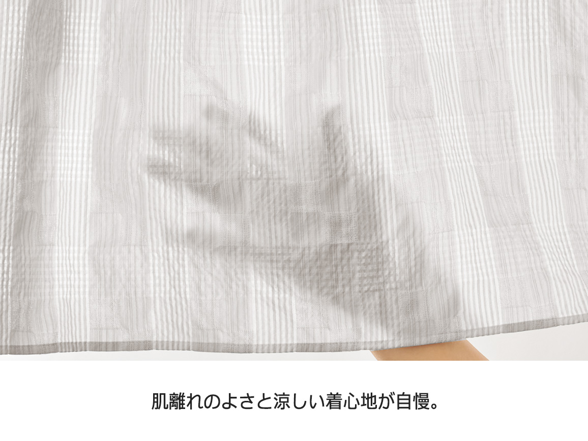 コットンドビーシャーリングピンタックブラウス コットンドビーシャーリングピンタックブラウス