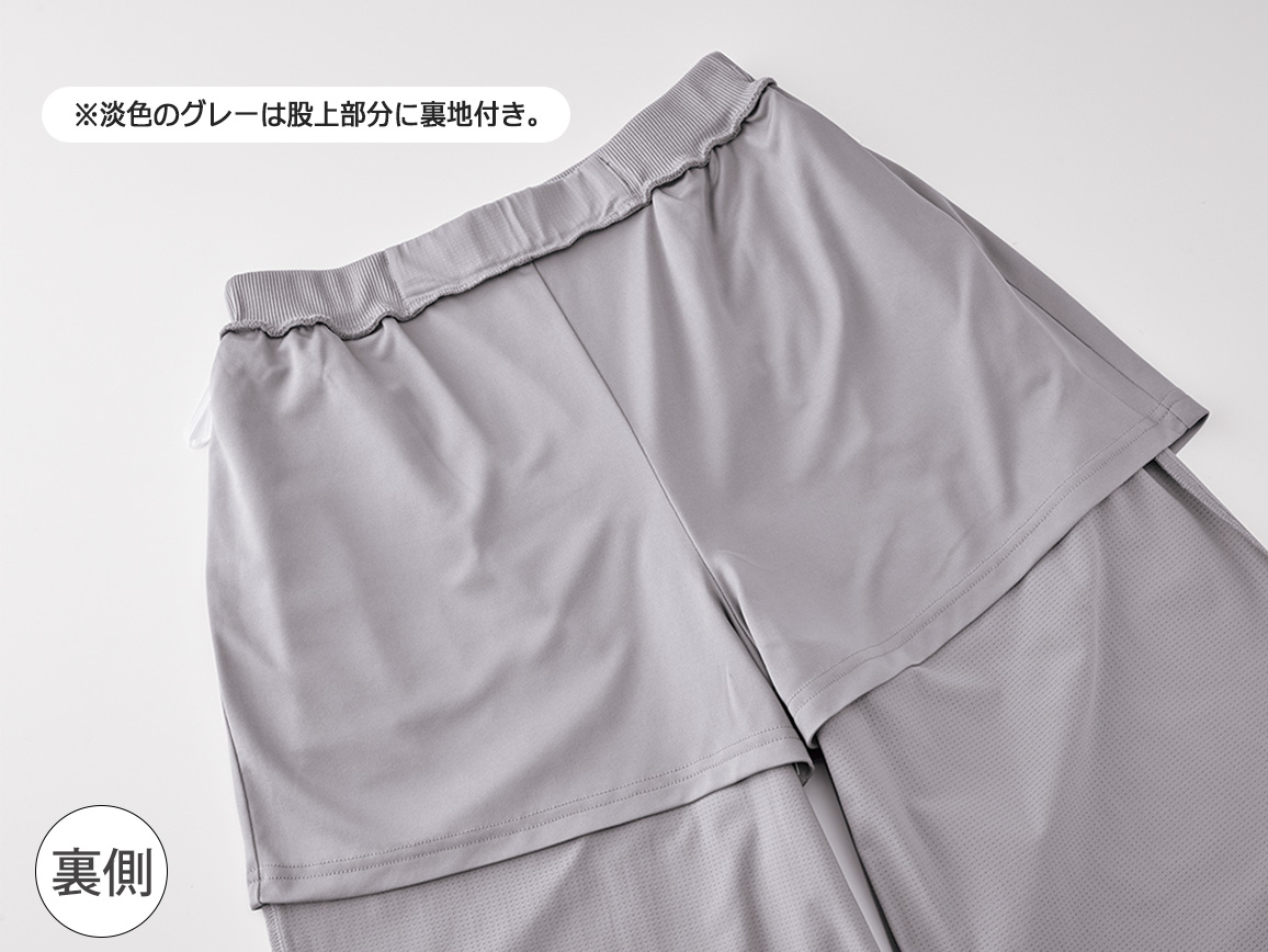 お値下げ！宝島染工　THUS SAZANAMI サザナミパンツ　美品　グレー サラッと汗しらず 風通るセミワイドパンツ(03_L 67_