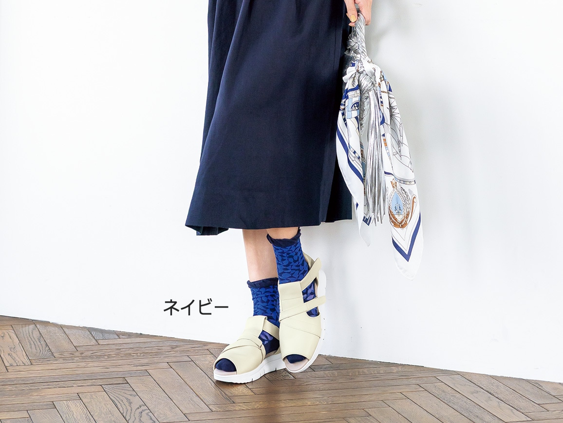 リーフ柄シアー靴下4足セット リーフ柄シアー靴下4足セット