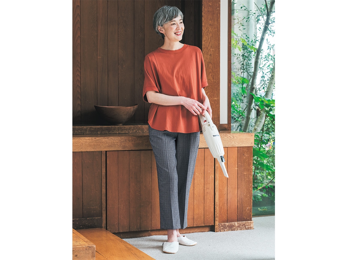 涼しや 格子柄ホームパンツ 涼しや 格子柄ホームパンツ