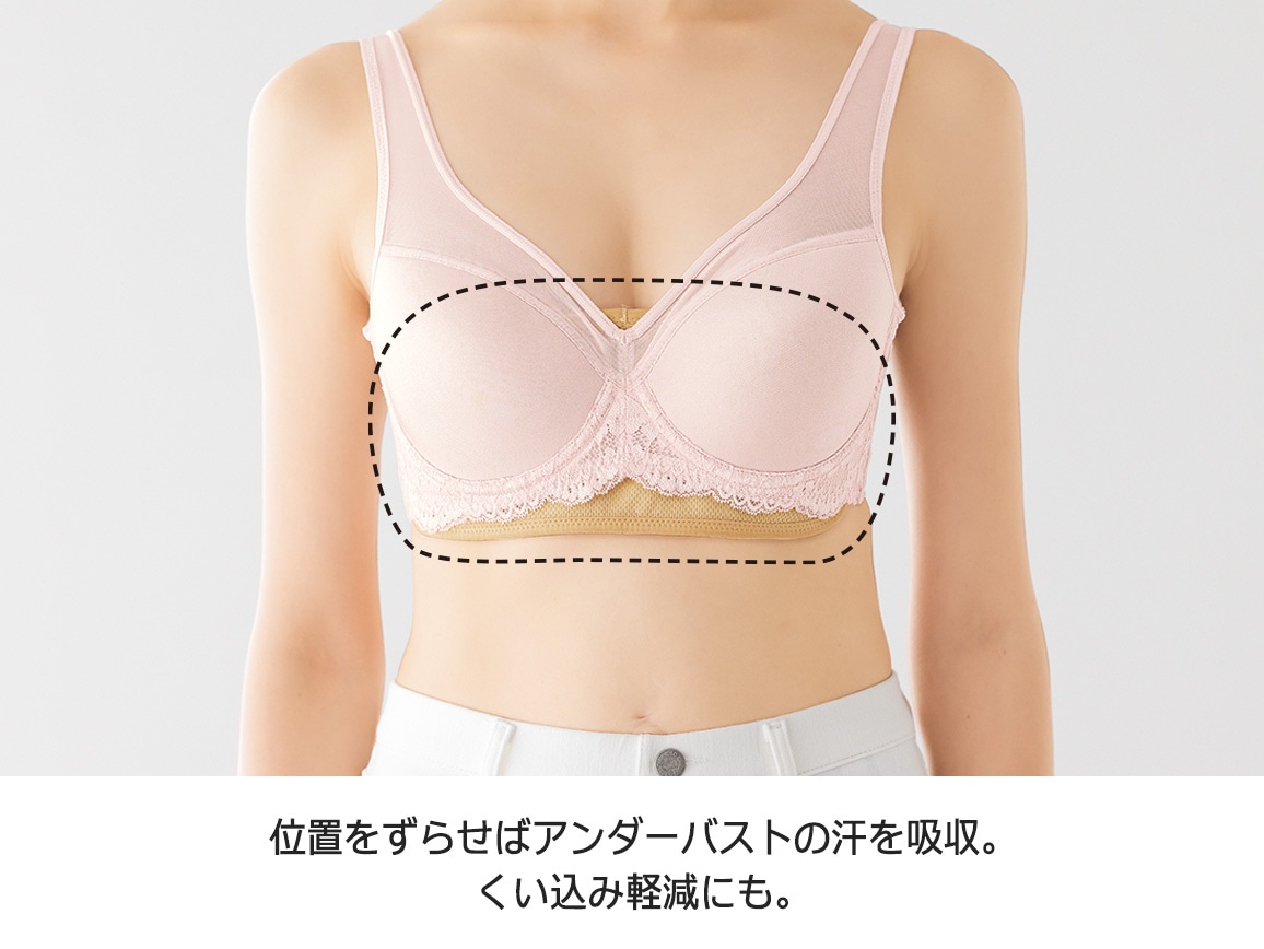 バストの汗取りパッド(サラッと吸水速乾)3枚組 バストの汗取りパッド(サラッと吸水速乾)3枚組