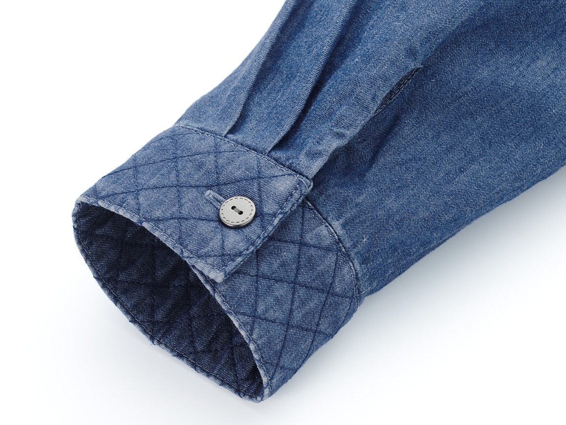 キルトデザインダンガリーシャツ キルトデザインダンガリーシャツ