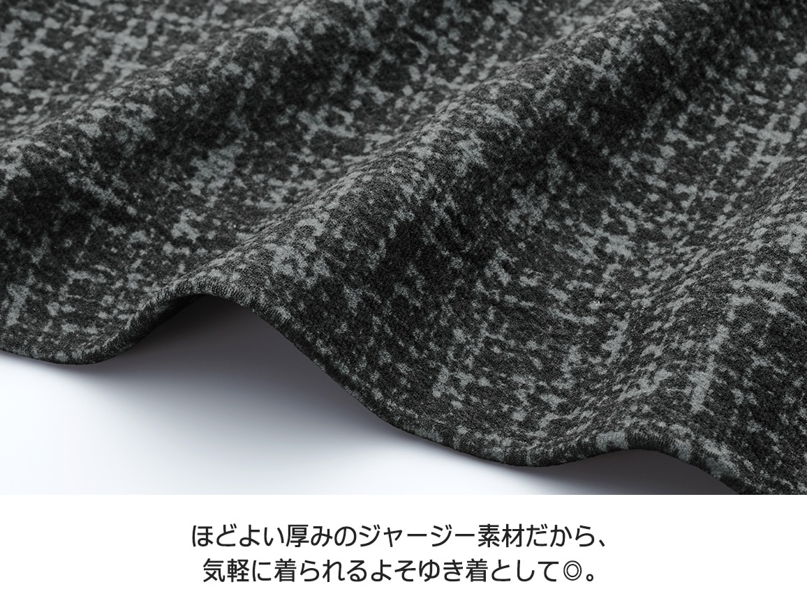 ツイード調ジャージープリントワンピース ツイード調ジャージープリントワンピース