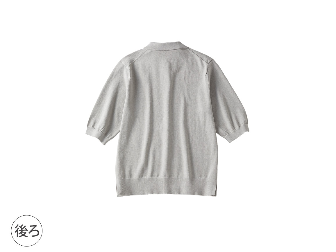 ポロ襟ニット×カーデアンサンブル【広告商品】 ポロ襟ニット×カーデアンサンブル【広告商品】