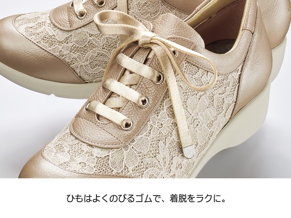 ミスキョウコ・4Eレーススニーカー ミスキョウコ・4Eレーススニーカー