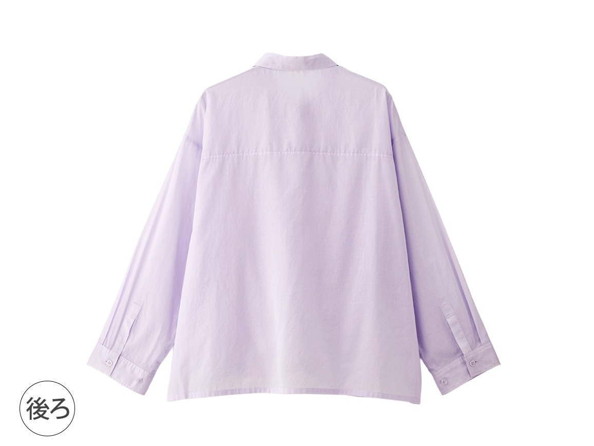 【先行】シアーコットンボクシーブラウス 【先行】シアーコットンボクシーブラウス