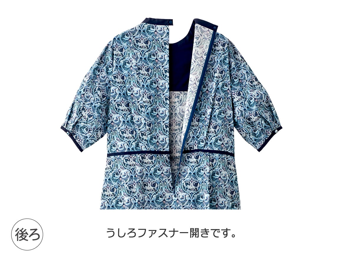 【先行】切り替えデザインリバティプリントワンピース 【先行】切り替えデザインリバティプリントワンピース