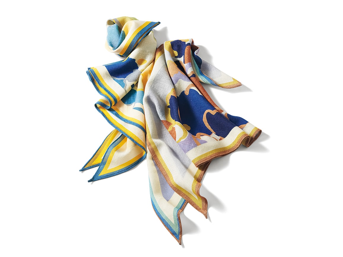 リバーシブルプリントスカーフ リバーシブルプリントスカーフ