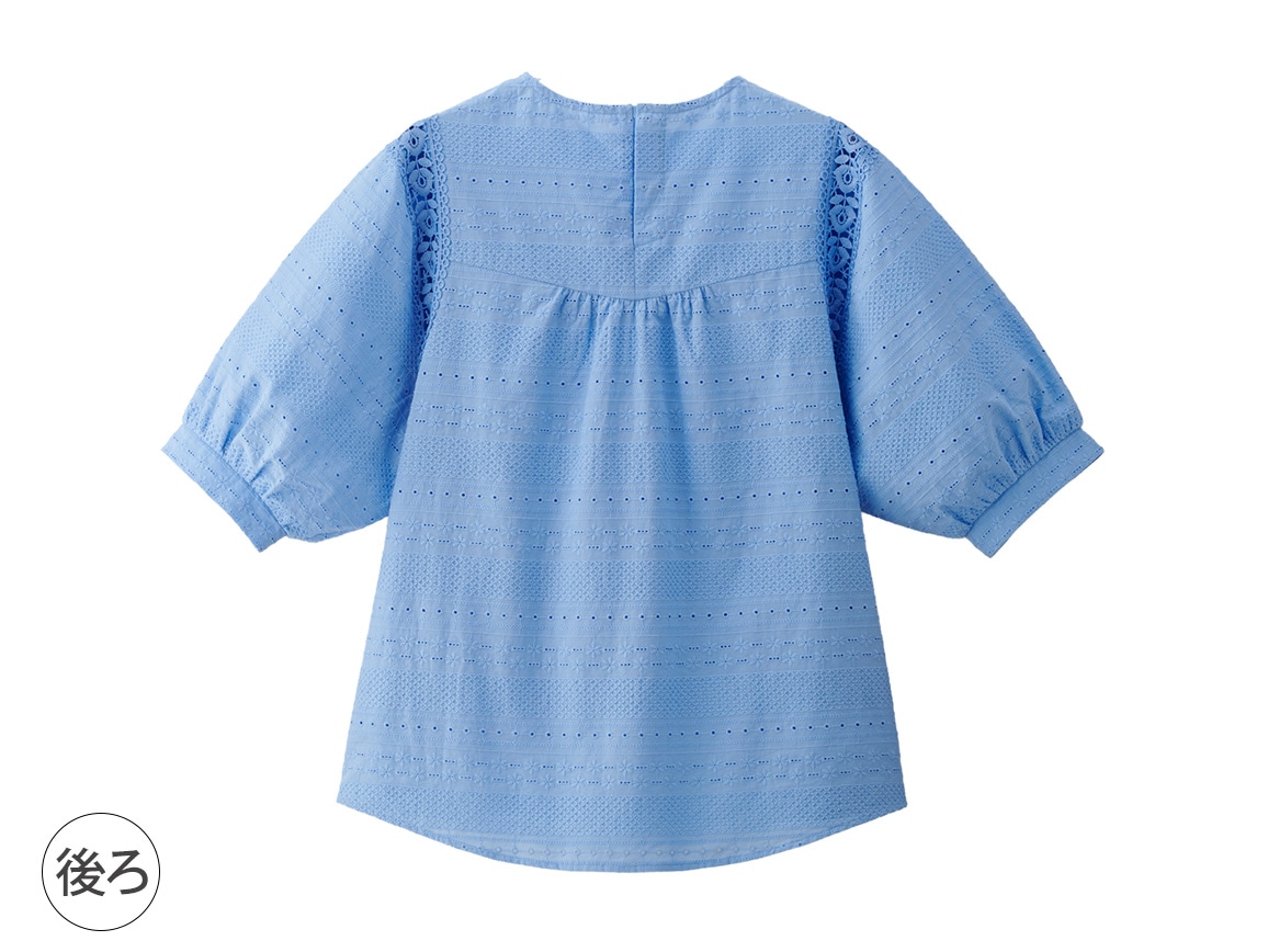 【先行】総レースつかいTブラウス 【先行】総レースつかいTブラウス