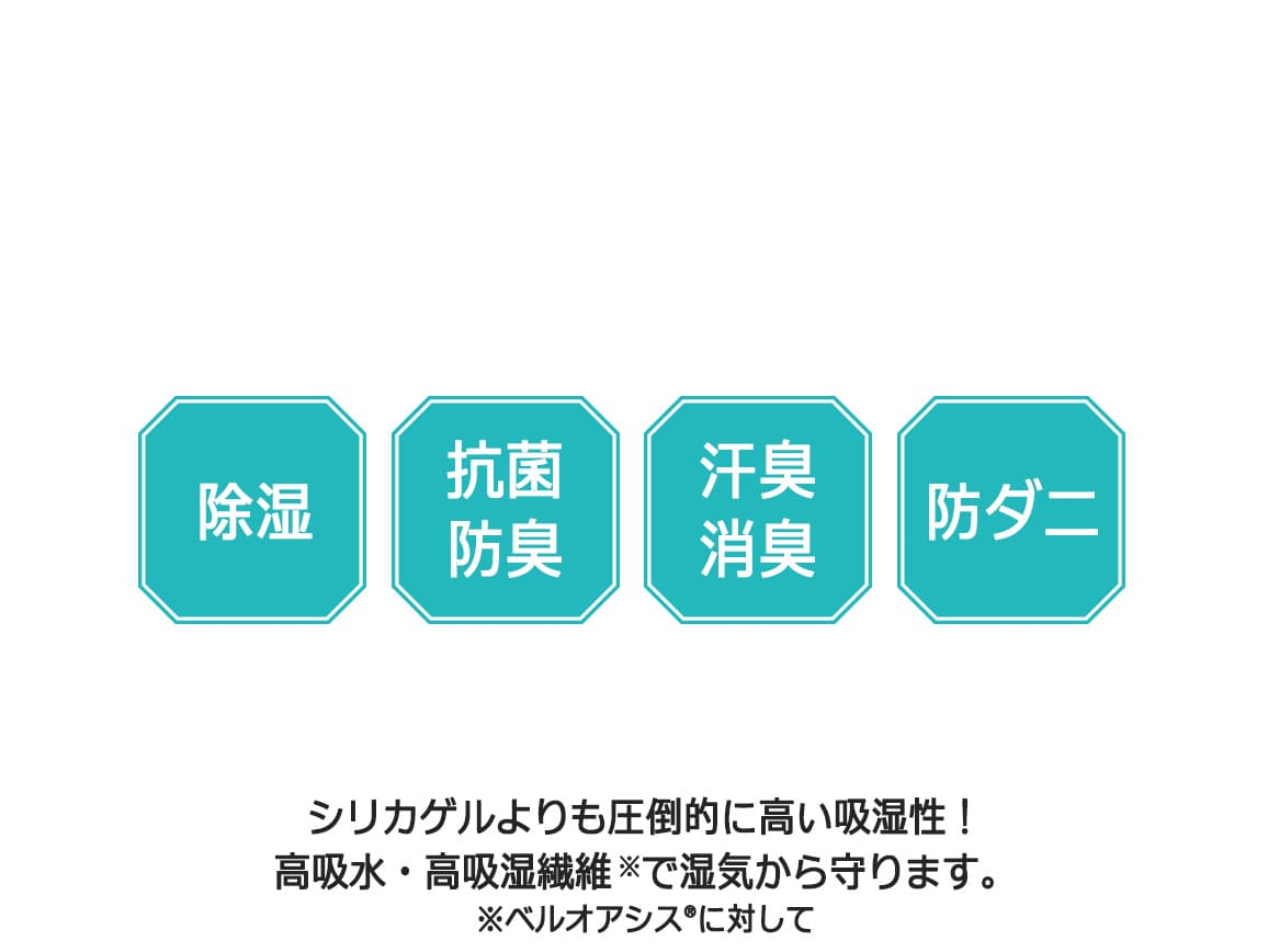 除湿シート入り 乾っとデオケース light 大2個セット 除湿シート入り 乾っとデオケース light 大2個セット