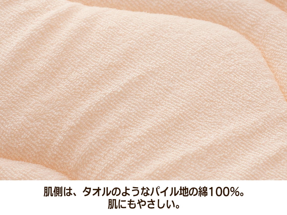 日本製 洗濯機で洗えてオーバーレイにもなる敷きパッド(セミダブル) 日本製 洗濯機で洗えてオーバーレイにもなる敷きパッド(セミダブル)