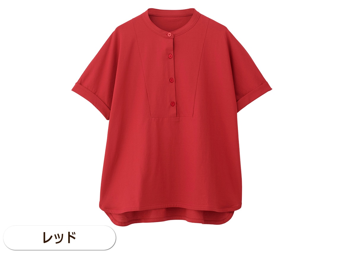 シャツ風コットンプルオーバー【広告商品】 シャツ風コットンプルオーバー【広告商品】