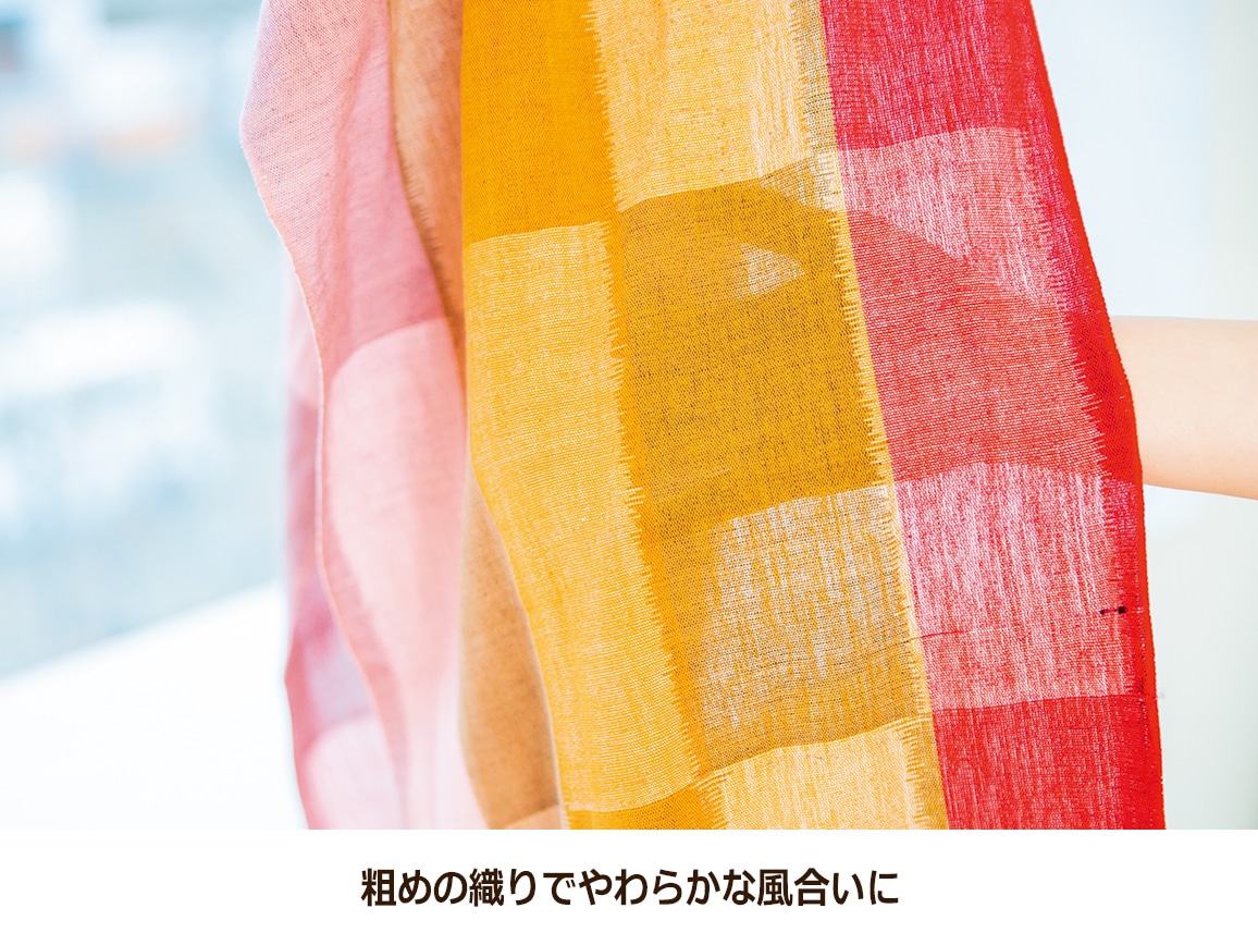 福岡 久留米絣ストール(華格子) 福岡 久留米絣ストール(華格子)