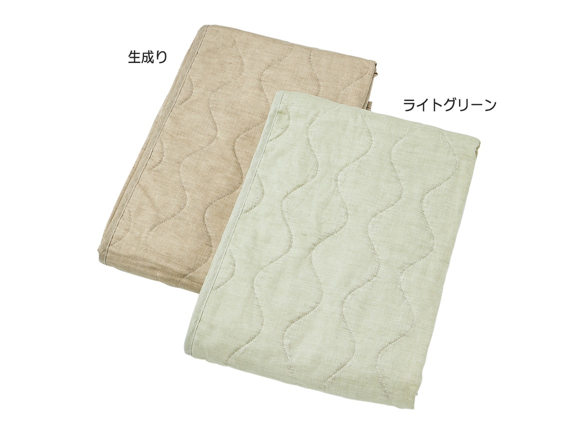 滋賀近江 綿麻洗える敷きパッド(シングル) 滋賀近江 綿麻洗える敷きパッド(シングル)