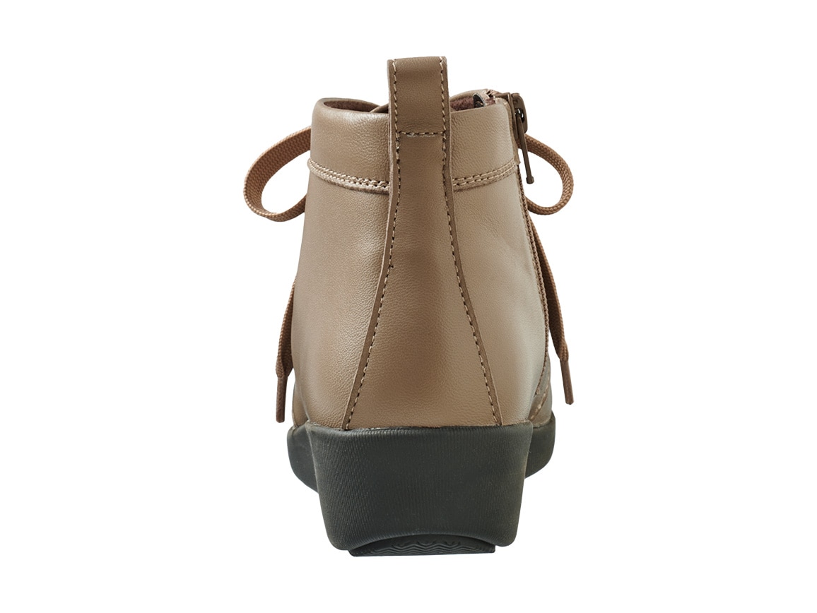 ハルメク シープレザーレースアップブーツ ハルメク シープレザーレースアップブーツ