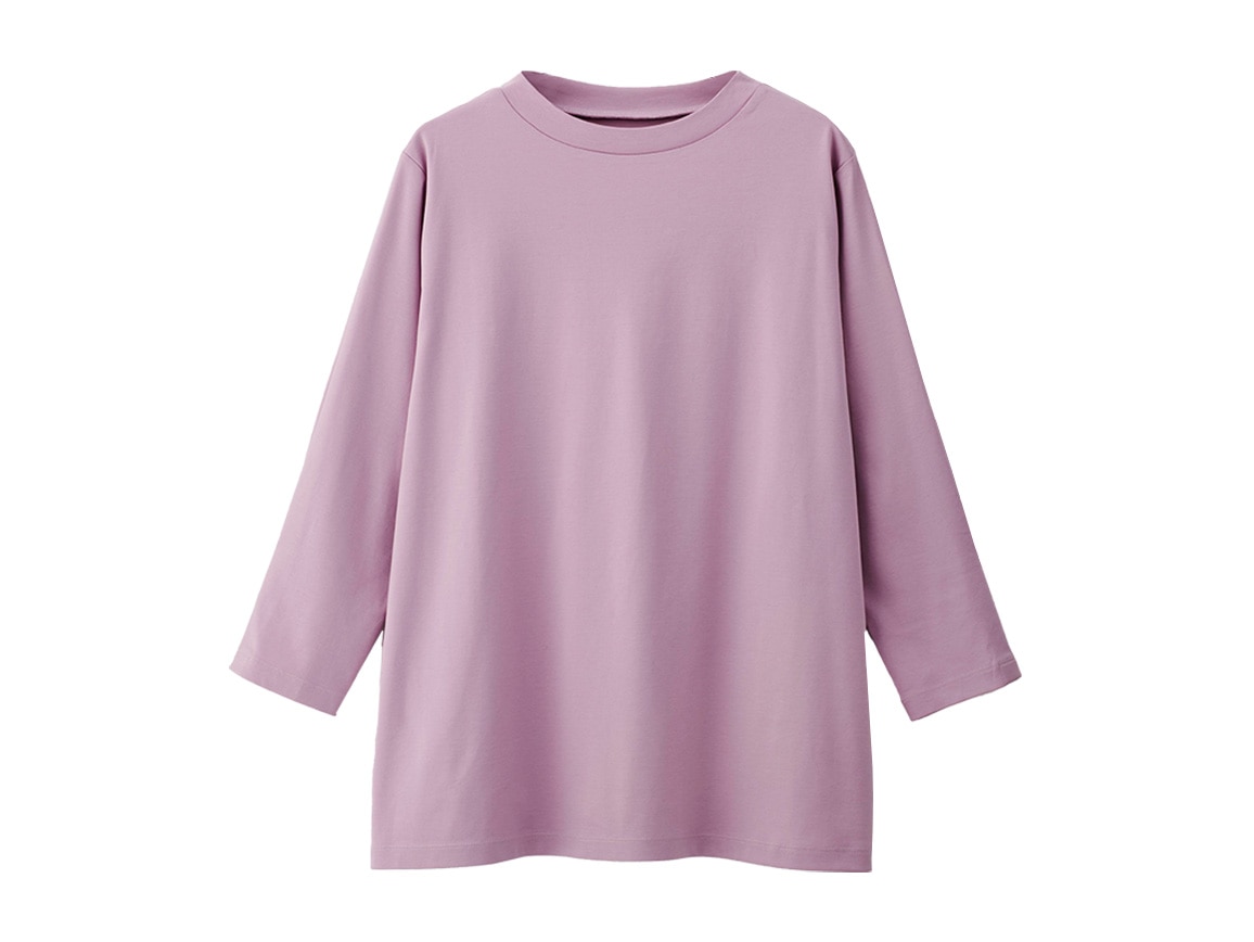 デイリーコットンプルオーバー(ボートネック・タック七分袖) デイリーコットンプルオーバー(ボートネック・タック七分袖)